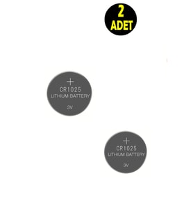 2 ADET 3 VOLT CR10025 Lityum Düğme Para Pil CR 1025 Pil