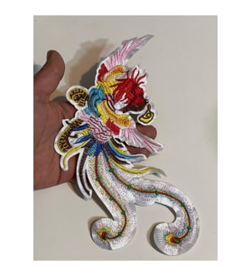 23X11 CM NAKIŞ İŞLEME APLİKE ARMA YAMA AKSESUAR