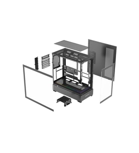 GAMEBOOSTER 750W 80+ BRONZE NYVRA PRIME JBST-GBJML01 4-ARGB Fanlı Gaming EATX PC Kasası