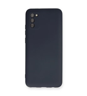 Samsung Galaxy A03s Kılıf Nano İçi Kadife Silikon - Lacivert