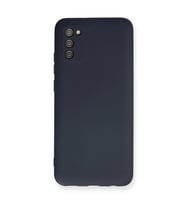 Samsung Galaxy A03s Kılıf Nano İçi Kadife Silikon - Lacivert
