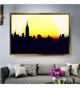 Altın Çerçeveli dekoratif tablo l878 (Gold)