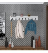 Kenzlife elbise askılığı askılık vettini byz 20*100*12 siyah 8 adet askı portmanto (Karışık)