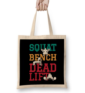Squat Bench Deadlift Powerlifting Bodybuilding 02 Bez Çanta Uzun Saplı