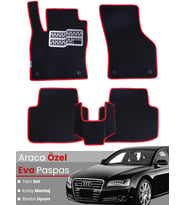 AUDİ A8 (2009-2017) Uyumlu EVA Paspas Tam Set–Araca Özel,Su Geçirmez,Hızlı ve Kolay Montaj