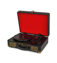Fomix Fm-102 Pikap Plak Çalar Hoparlör Ve Bluetooth Kitli Siyah