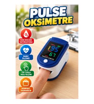 Parmak Tipi Pulse Oksimetre – Hızlı Ölçüm ve Kompakt Ev Tipi Kullanım