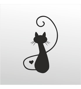 Folyo Sticker Kedi 60cm Uzunluk (Karışık)