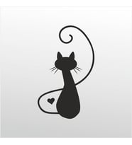 Folyo Sticker Kedi 60cm Uzunluk (Karışık)