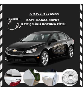 Chevrolet Oto Araç Kapı Koruma Fitili 5metre Parlak Beyaz Renk