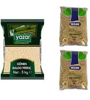 Yazar Gönen Baldo Pirinç 5 Kg. + Yeşil Mercimek 5 Kg.