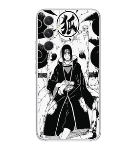 Samsung Galaxy A54 Uyumlu Itachi Uchiha Tasarımlı Şeffaf Telefon Kılıfı