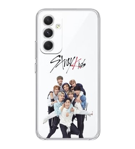 Samsung Galaxy A34 Uyumlu Stray Kids Tasarımlı Şeffaf Telefon Kılıfı