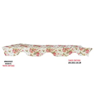 TENTE Salıncak Tentesi Gölgelik 3 Kişilik Tente Gölgelik 200x130 CM-İNGİLİZ GÜLÜ