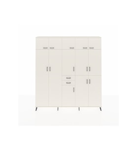 Arges Gardrop 10 Raflı 2 Çekmeceli 3 Askılı 220x30x243 Aytaşı-Aytaşı