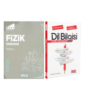 Ünlü Yayıncılık AYT Fizik BEST ve AKM Dil Bilgisi Soru Bankası Seti 2 Kitap