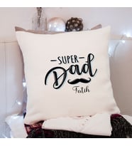 Süper Baba (Super Dad) Tasarımlı Yastık Kişiye Özel