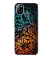 INFINIX Smart 4 5 6 Zero 8 S5 Pro Kılıf Desemli Silikon İşaretler Tuval 1716