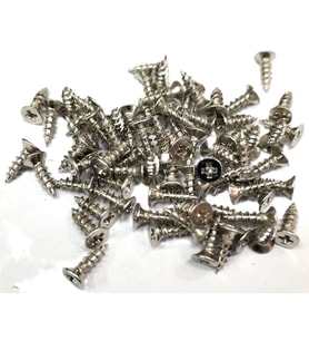 Nikel 1000 Adet Klips Vidası 2,3x7,5 mm YHB, İthal - Konik Başlı Kutu Ayak, Askı, Mini Vida