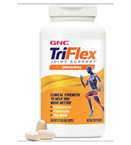 GNC TriFlex Targeted Joint, Bone Cartilage Health Glucosamine Chondroitin MSM Support Mobility Flexibility 240 Tablet.Abd Menşei. (Renksiz)