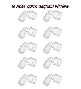 10 Adet Quick Geçmeli Fitting