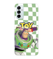 Samsung Galaxy M23 Uyumlu Toy Story Buzz Desenli Şeffaf Telefon Kılıfı