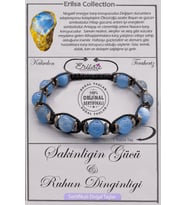Sertifikalı AAA+ Kalite Doğal Terahertz Mavi Kalsedon Sakinliğin Gücü Ruhun Dinginliği
