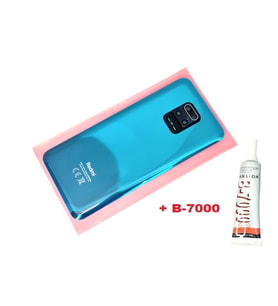 Xiaomi Redmi NOTE 9S Arka Kapak Batarya Kapağı (LENSLİ CAM) (B-7000) MAVİ