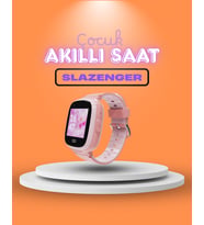 Slazenger SL.09.2158 Pembe Sim Kartlı Çocuk Akıllı Saat GPS + Görüntülü Konuşma + 4G