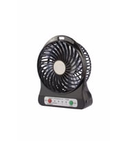 Pazariz Masa Üstü Şarjlı Mini Vantilatör 3 Kademeli Usb Mini Fan siyah