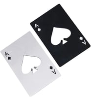 Valkyrie 2 Adet Poker Kart Paslanmaz Çelik Şişe Açacağı