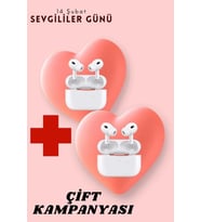 Sevgiliye Hediye Çift Kulaklığı Yeni Nesil Pro Kulaklık Sevgililer Gününe Özel Kampanya (Çok Renkli)