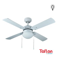 Kaşkar-Taflan L42015-Beyaz Lambalı Tavan Vantilatörü