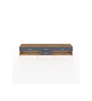 Arges TV Ünitesi 4 Çekmeceli  220x30x51 Çam-Antrasit