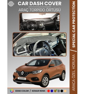 RENAULT KADJAR (2015-2022) Torpido Örtüsü Ön Göğüs Koruma Torpido Koruma Araca Özel Tam Uyum Kaymaz