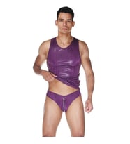 Fantezi Mor Erkek Erotik Slip Tanga Atlet Takım