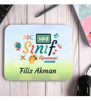 Sınıf Öğretmenine Hediye İsimli Mouse Pad (STD)