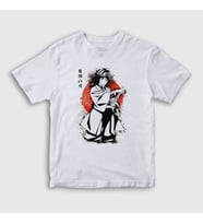 Presmono Unisex Çocuk Beyaz Giyu Tomioka V2 Anime Demon Slayer Kimetsu No Yaiba T-Shirt 299018tt