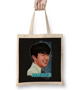 Bts Jungkook 02 Bez Çanta Uzun Saplı