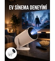 Sinema Projektörü Usb Wi̇fi̇ Ses Çıkışlı Ayaklı Projeksiyon Taşınabilir Yeni Nesil