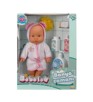 Bebelou Banyo Zamanı Bebek Seti 35 cm - Pembe SUN01030031