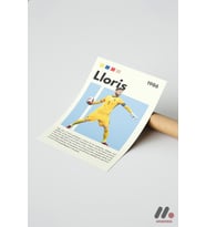 Lloris Futbol Posteri, Çerçevesiz Yüksek Kalite Duvar Afişi - Spor Severlere Hediye