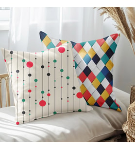 eJOYA Modern Tasarımlı 2'li Yastık İçi Ve Kırlent Kılıfı 45cm 113541