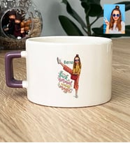 Kişiye Özel Karikatürlü Fuck Normal I Want Magic Lüks Fincan Doğum Günü Hediyesi