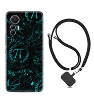 Xiaomi 12 Lite Kılıf Silikon Boyun Askılı İpli Desenli Silikon Pi 1701