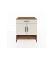 Kronos Şifonyer 2 Raflı Tek Çekmeceli 2 Kapaklı 88x59x96 Çam-Aytaşı