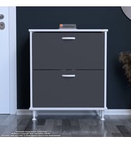 Modilayn UMAY Antre Hol 72x 90x 26 cm’ lik 2 Düşer Kapak 4 Göz Bölmeli Ayakkabılık
