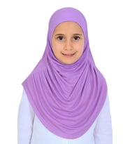 Kız Çocuk Hazır Başörtüsü Pratik Penye Şal Tesettür Giyim