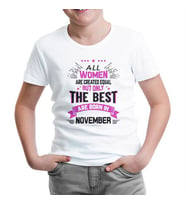 Burç - Born in NoveÇBer Beyaz Çocuk Tshirt
