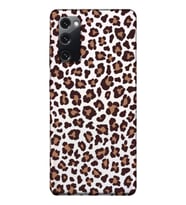 Samsung Galaxy S20 FE Uyumlu Leopar Desenli Şeffaf Telefon Kılıfı